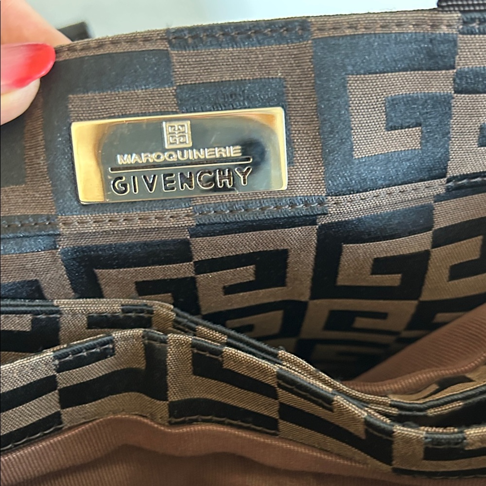 Givenchy Black And Brown Patterned Briefcase - image 8
